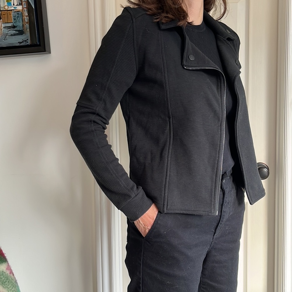 Cotton Moto-Style Jacket / Blazer - Picture 2 of 9